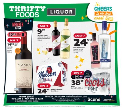 Thrifty Foods Liquor Flyer June 6 to 12