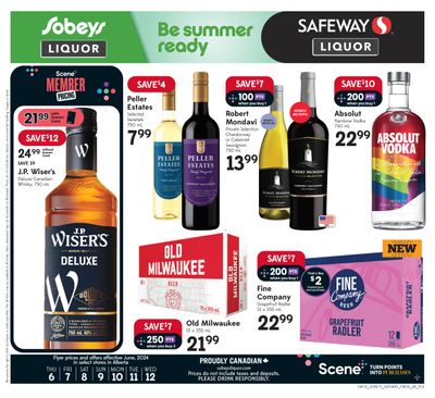 Sobeys/Safeway (AB) Liquor Flyer June 6 to 12