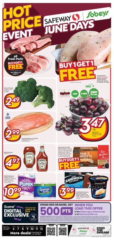 Sobeys/Safeway (SK & MB) Flyer June 6 to 12