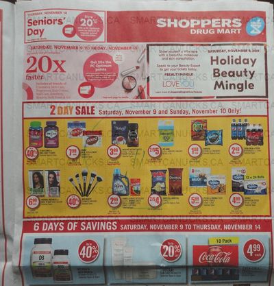 Shoppers Drug Mart Canada: 20x The Points When You Spend $75 On Cosmetics November 9th – 15th