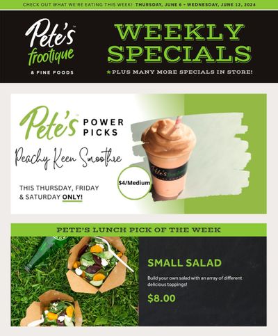 Pete's Fine Foods Flyer June 6 to 12