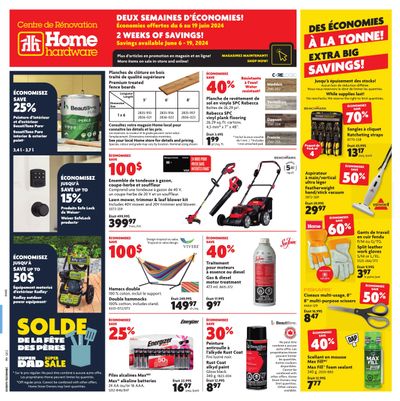 Home Hardware Building Centre (QC) Flyer June 6 to 19