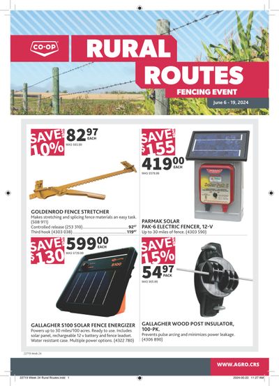 Co-op (West) Rural Routes Flyer June 6 to 19