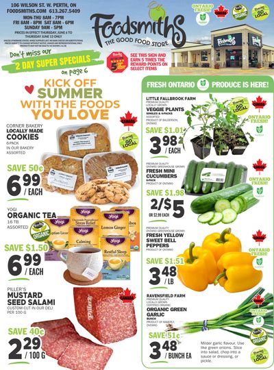 Foodsmiths Flyer June 6 to 13