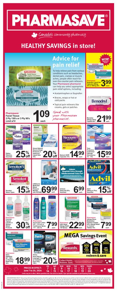 Pharmasave (AB, SK & MB) Flyer June 7 to 20
