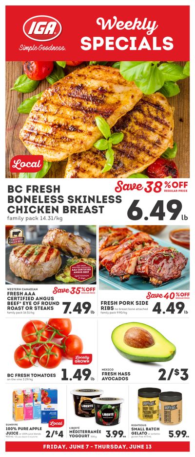 IGA Stores of BC Flyer June 7 to 13