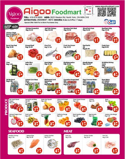 Aigoo Foodmart Flyer June 7 to 13