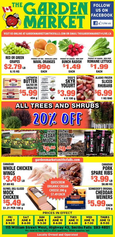 The Garden Market Flyer June 7 to 13