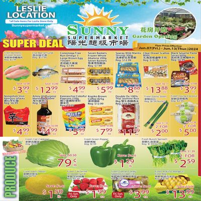 Sunny Supermarket (Leslie) Flyer June 7 to 13