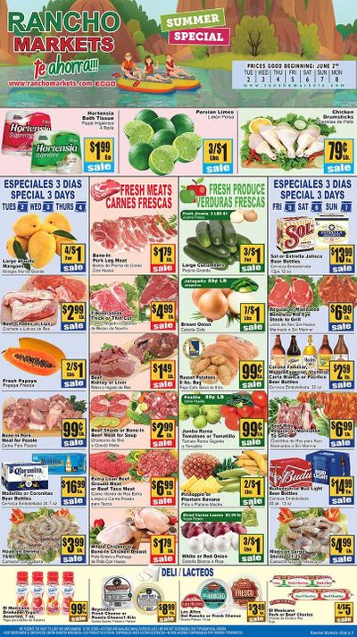 Rancho Markets Weekly Ad & Flyer June 2 to 8