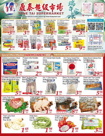 Tone Tai Supermarket Flyer June 7 to 13