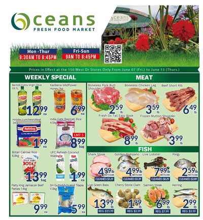 Oceans Fresh Food Market (West Dr., Brampton) Flyer June 7 to 13