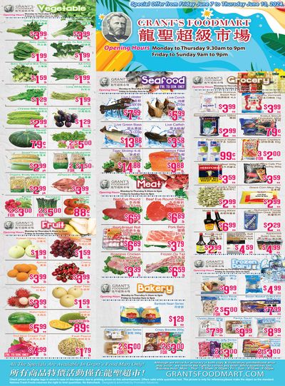 Grant's Food Mart Flyer June 7 to 13