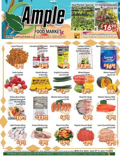 Ample Food Market (Brampton) Flyer June 7 to 13
