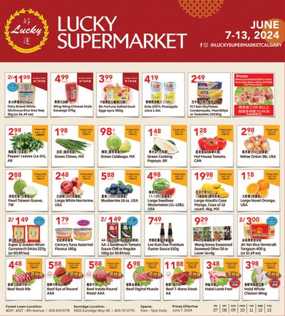 Lucky Supermarket (Calgary) Flyer June 7 to 13