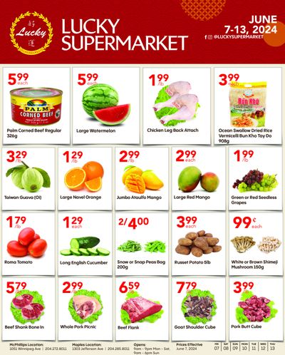 Lucky Supermarket (Winnipeg) Flyer June 7 to 13