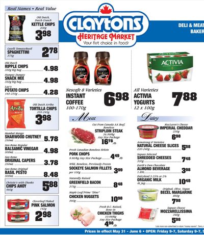 Claytons Heritage Market Flyer June 7 to 13