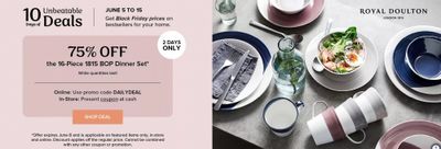 Linen Chest Canada: Sale up to 70% off + 75% off 1815 BOP Dinner Set