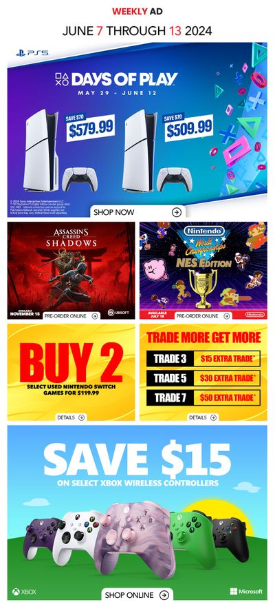 GameStop Flyer June 7 to 13