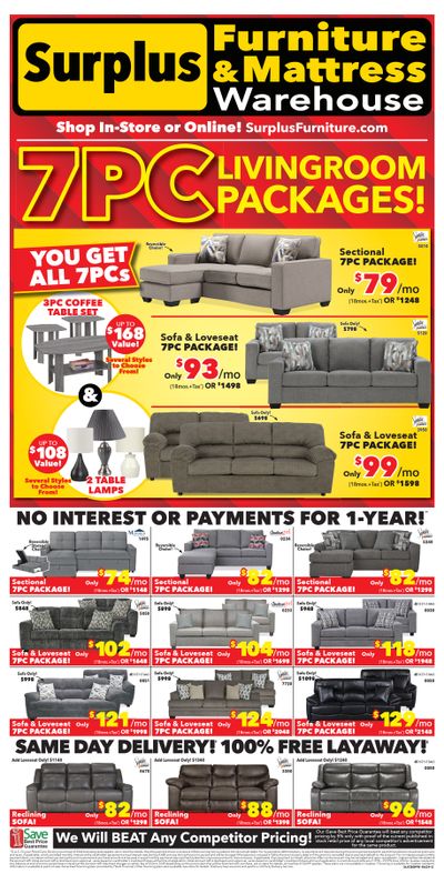 Surplus Furniture & Mattress Warehouse (Grand Falls Windsor) Flyer June 10 to 23