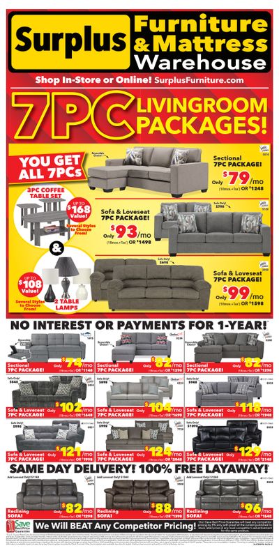 Surplus Furniture & Mattress Warehouse (Corner Brook) Flyer June 10 to 23