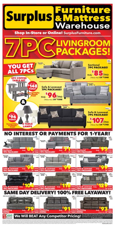 Surplus Furniture & Mattress Warehouse (Red Deer) Flyer June 10 to 23