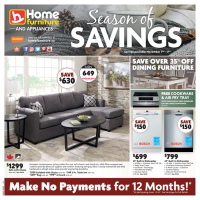 Home Furniture (BC) Flyer November 7 to 17