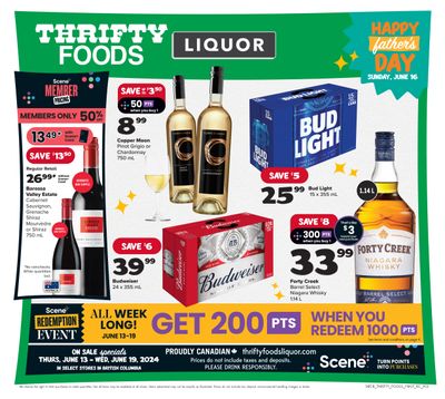 Thrifty Foods Liquor Flyer June 13 to 19