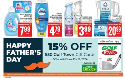 Food Basics Ontario: Save 15% on $50 Golf Town Gift Cards + Flyer Deals June 13th – 19th