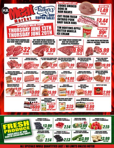 M.R. Meat Market Flyer June 13 to 20