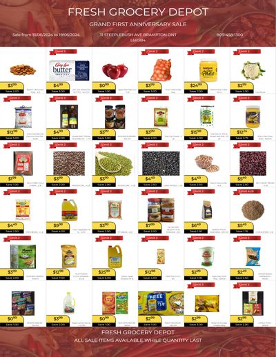 Fresh Grocery Depot Flyer June 13 to 19