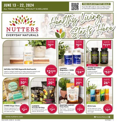 Nutters Everyday Naturals Flyer June 13 to 22