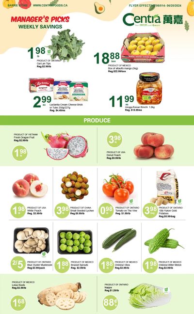 Centra Foods (Barrie) Flyer June 14 to 20