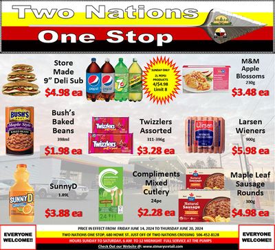 Two Nations One Stop Flyer June 14 to 20