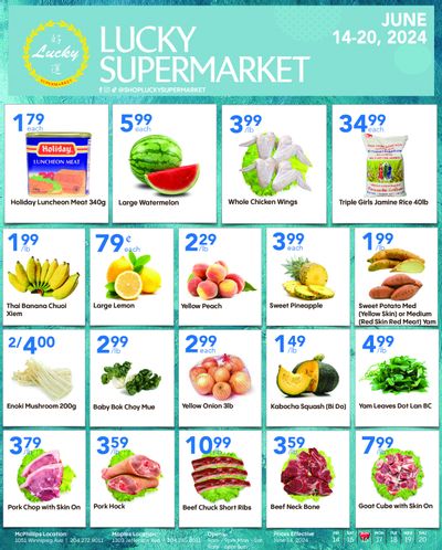 Lucky Supermarket (Winnipeg) Flyer June 14 to 20