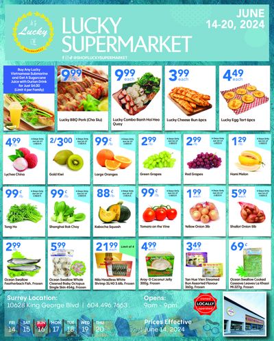 Lucky Supermarket (Surrey) Flyer June 14 to 20