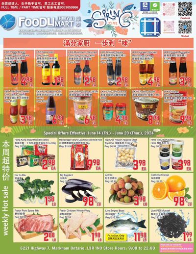 FoodyMart (HWY7) Flyer June 14 to 20