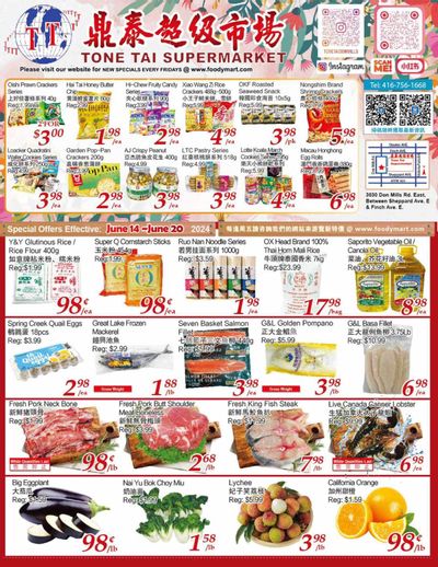 Tone Tai Supermarket Flyer June 14 to 20