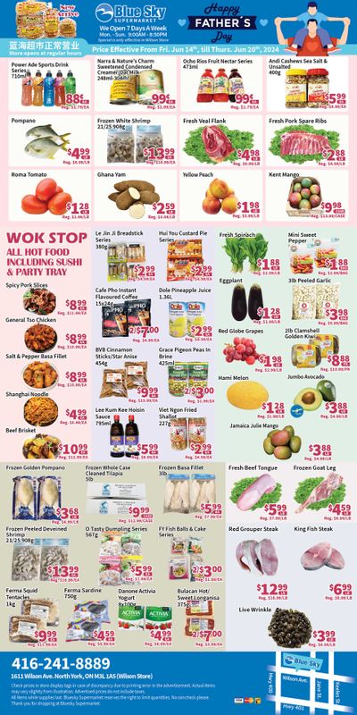 Blue Sky Supermarket (North York) Flyer June 14 to 20