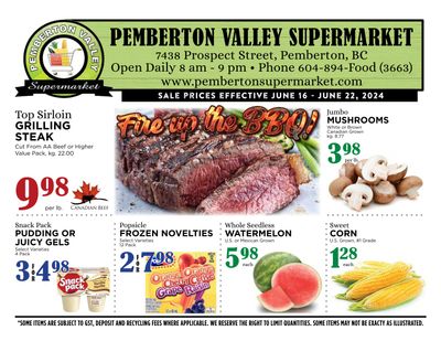 Pemberton Valley Supermarket Flyer June 16 to 22