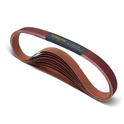 POWERTEC 111310 1 x 30-Inch 120-Grit Aluminum Oxide Sanding Belt, 10-Pack $12.1 (Reg $14.24)