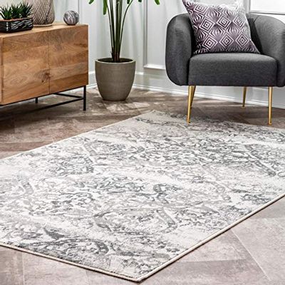 nuLOOM Freja Faded Floral Area Rug, 5' x 8', Grey $79.7 (Reg $107.48)