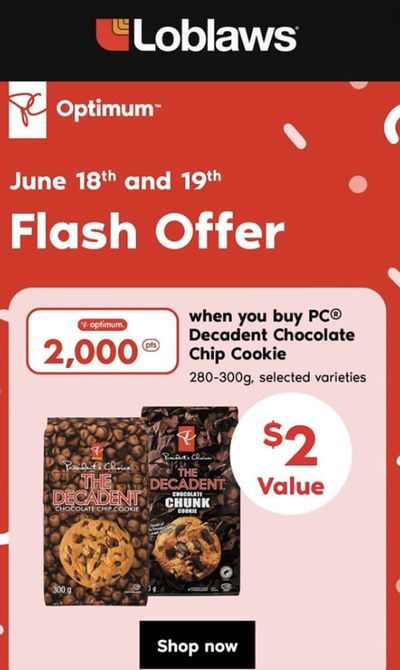 Loblaws and Real Canadian Superstore Ontario Flash PC Optimum Offers June 18th & 19th
