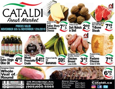 Cataldi Fresh Market Flyer November 6 to 12
