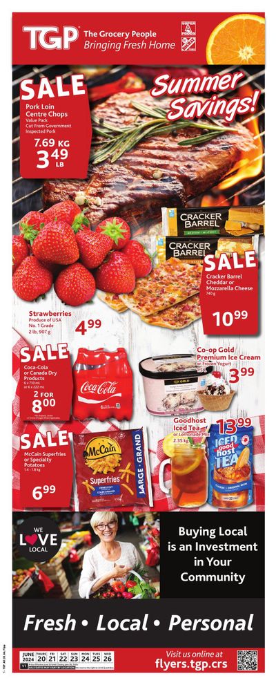 TGP The Grocery People Flyer June 20 to 26