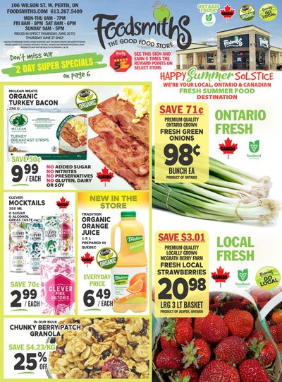Foodsmiths Flyer June 20 to 27