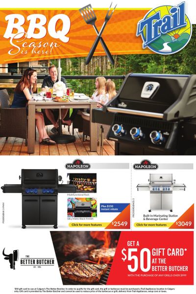 Trail Appliances (AB & SK) BBQ Flyer June 20 to July 4