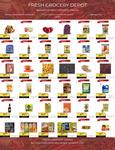 Fresh Grocery Depot Flyer June 20 to 26