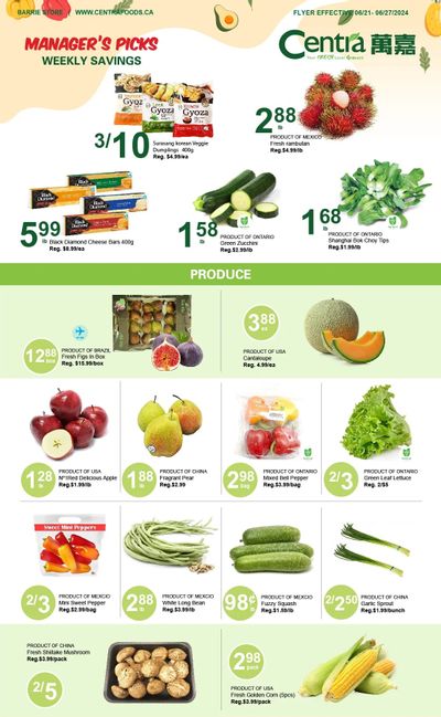 Centra Foods (Barrie) Flyer June 21 to 27