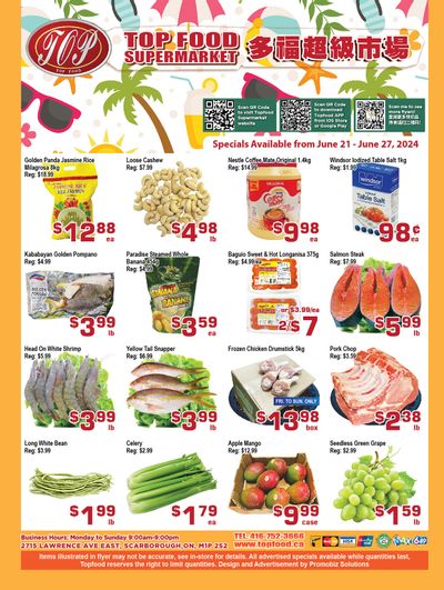 Top Food Supermarket Flyer June 21 to 27